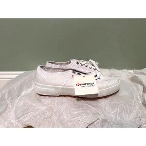 Superga 2750-Cotu Classic Sneakers Lace Up Low Top Shoes White US W 6.5 US M 5
